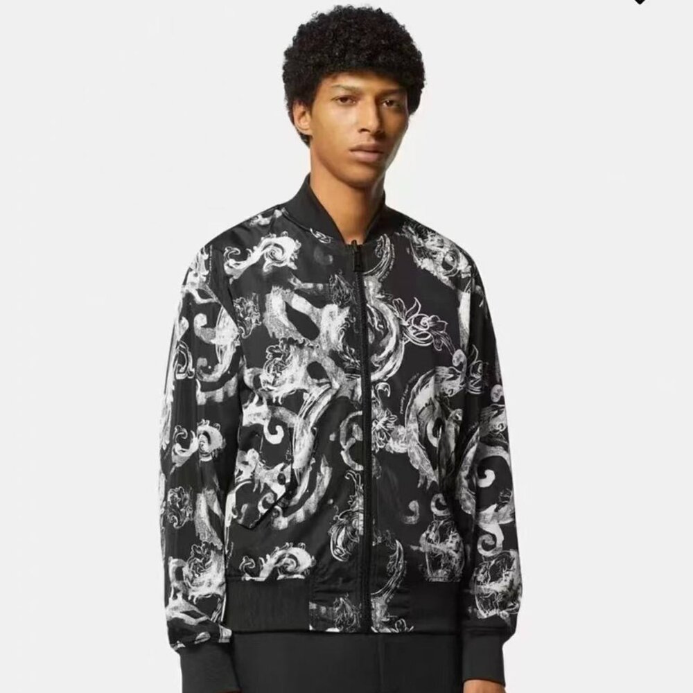 Versace Printed Reversible Bomber - image 1